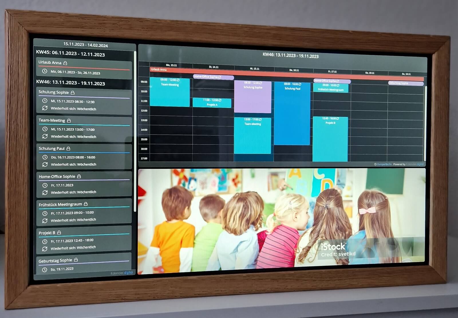 DAKboard as a digital picture frame